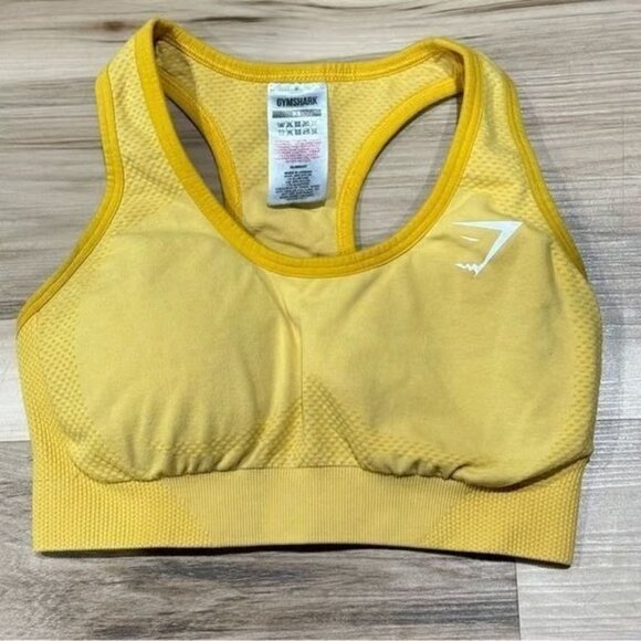 Gymshark Other - Gymshark Yellow Padded Sports Bra Women’s XS